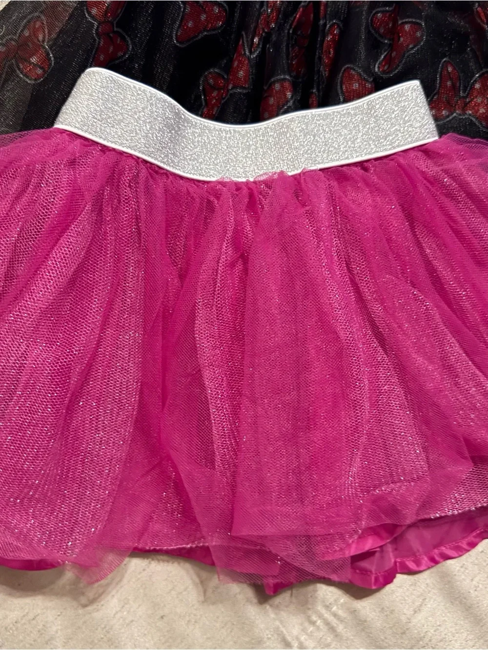 Sparkly Pink & Black Tulle Skirts Trio - Gymboree/ Disney & Paw patrol - 18mo/2T